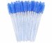 Clavier - Crystal Brushes for Eyelashes - Jednorazowe szczoteczki do rzęs - Brokatowe niebieskie - 50 sztuk