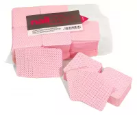 Clavier - Nail Wipes - Perforated - Perforowane waciki bezpyłowe - 600 sztuk - Różowe kropki