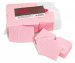 Clavier - Nail Wipes - Perforated - Perforowane waciki bezpyłowe - 600 sztuk - Różowe kropki