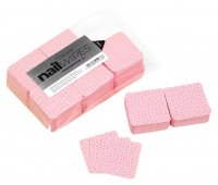 Clavier - Nail Wipes - Perforated - Perforowane waciki bezpyłowe - 600 sztuk - Różowe kwiatki