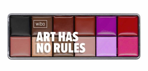 WIBO - ART HAS NO RULES - Paleta 12 farbek do makijażu twarzy i ciała - 28 g 
