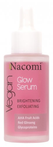 Nacomi - Glow Serum - Wegańskie serum rozjaśniająco-złuszczające do twarzy - Noc - 40 ml