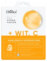 L'biotica - PGA HYDRO FUSION + WIT. C - Hydrożelowa maska do twarzy z witaminą C - 1 sztuka