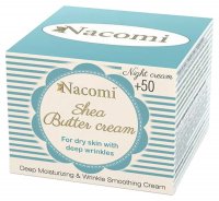 Nacomi - Shea Butter Cream - Krem do twarzy z masłem Shea i trójpeptydem na noc - 50+ - 50 ml