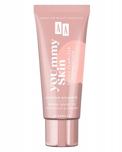 AA - YOU.mmy Skin - Peach Flawless Foundation - Light mineral foundation - 30 ml