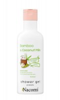 Nacomi - Prebiotic Shower Gel - Żel pod prysznic - Bambus i Mleko Kokosowe - 300 ml