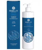 BASICLAB - CAPILLUS - Deep Clarifying Shampoo - Głęboko oczyszczający szampon z 3% PHA, mocznikiem i argininą - Chelatowanie i objętość - 300 ml 