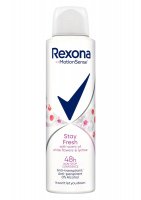 Rexona - Stay Fresh - 48H Anti-Perspirant - Antyperspirant w sprayu dla kobiet - White Flowers & Lychee - 150 ml 