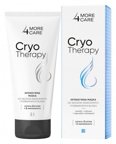 More4Care - CRYO THERAPY - Intensywna maska do włosów zniszczonych i pozbawionych blasku - 200 ml