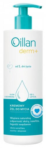Oillan - DERM+ - Creamy Washing Gel for Children and Adults - 400 ml