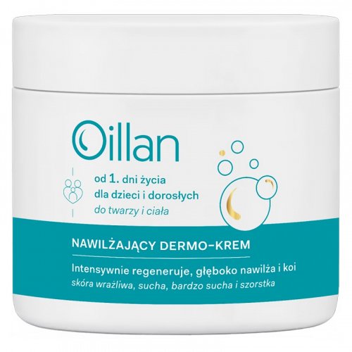Oillan - AVENA OIL ACTIVE - Nawilżający dermo-krem do twarzy i ciała dla dzieci i dorosłych - 500 ml