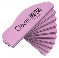 Clavier - Set of 10 mini nail polishers - Buffer Boat 180/240 Pink