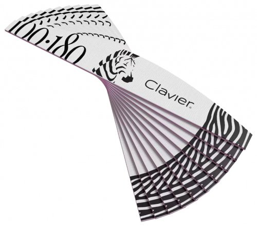 Clavier - Set of 10 nail files - Zebra Boat 100/180
