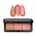 KIKO Milano - MULTI FINISH TRIO - Blush & Bronzer Face Palette - Paleta do konturowania twarzy - 7 g - 01 Coral - 01 Coral