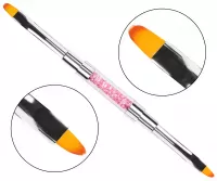 Clavier - Double-sided Gel Brush - #4 and #6 - Pink