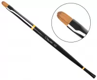 Clavier - Round brush for manicure, gel and acrylic gel No. 02 - 9 mm - Black