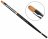 Clavier - Okrągły pędzel do manicure, żelu i akrylożelu Nr 02 - 9 mm - Czarny