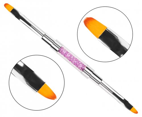 Clavier - Double-sided Gel Brush - #4 and #6 - Purple