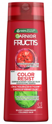 GARNIER - FRUCTIS - GOJI COLOR RESIST - Strengthening Shampoo for Colored Hair - 250 ml