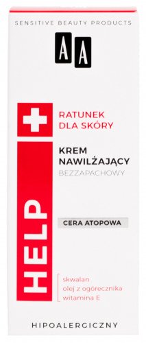 AA - HELP+ - Moisturizing Cream - Atopic Skin - Fragrance-free - 50 ml