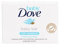 Dove - Baby - Baby Bar Rich Moisture - Nawilżające mydło w kostce dla dzieci - 75 g