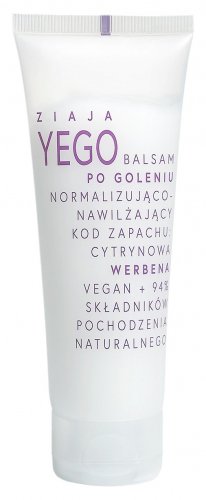 ZIAJA - YEGO - Normalizująco-nawilżający balsam po goleniu - Cytrynowa Werbena - 80 ml