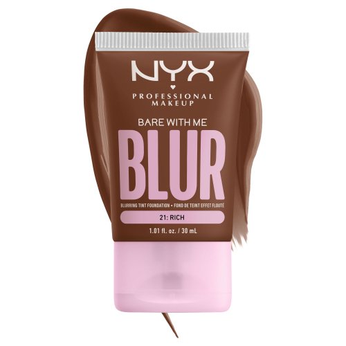 NYX Professional Makeup - BARE WITH ME - BLUR - Blurring Tint Foundation - Wygładzający podkład do twarzy - 30ml  - 21 RICH 