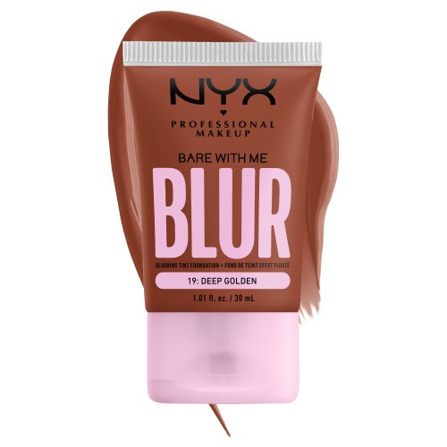 NYX Professional Makeup - BARE WITH ME - BLUR - Blurring Tint Foundation - Wygładzający podkład do twarzy - 30ml  - 19 DEEP GOLDEN