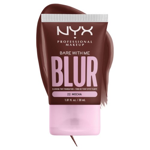 NYX Professional Makeup - BARE WITH ME - BLUR - Blurring Tint Foundation - Wygładzający podkład do twarzy - 30ml  - 22 MOCHA