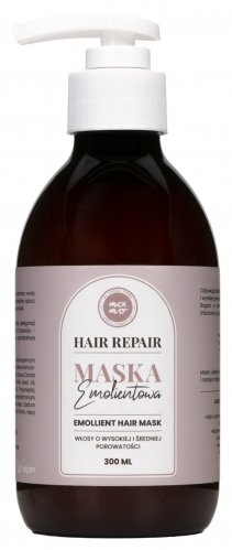 Mexmo - Hair Repair - Emollient Hair Mask - Maska emolientowa do włosów o średniej i wysokiej porowatości - 300 ml 