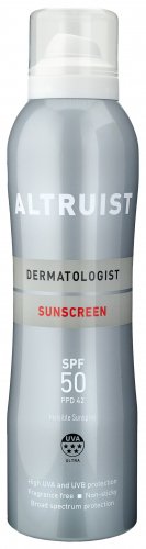 ALTRUIST - Dermatologist Sunscreen Invisible Spray SPF50 PPD42 - Spray przeciwsłoneczny do twarzy i ciała - Wodoodporny - 200 ml