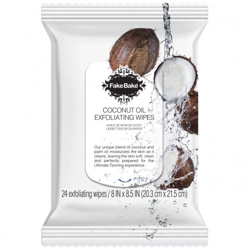 Fake Bake - Coconut Oil Exfoliating Wipes - 24 pcs 