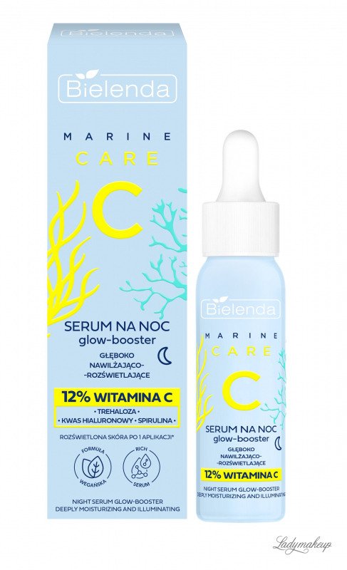 Bielenda MARINE CARE C Night Serum Glow Booster Deeply Moisturizing and Illuminating 30 ml