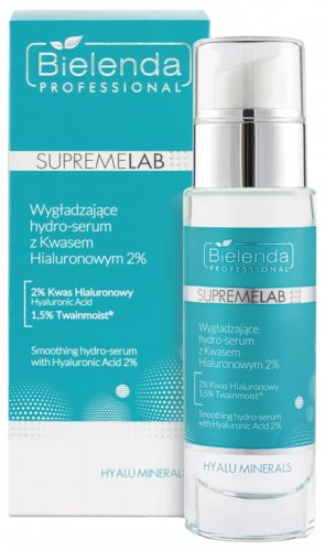 Bielenda Professional - SUPREMELAB - HYALU MINERALS - Smoothing Hydro-Serum with Hyaluronic Acid 2% - 30 ml