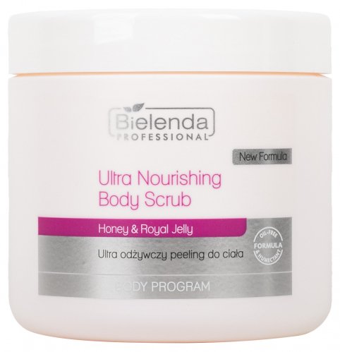 Bielenda Professional - Ultra Nourishing Body Scrub - Ultra odżywczy peeling do ciała - Miód i Mleczko pszczele - 550 g