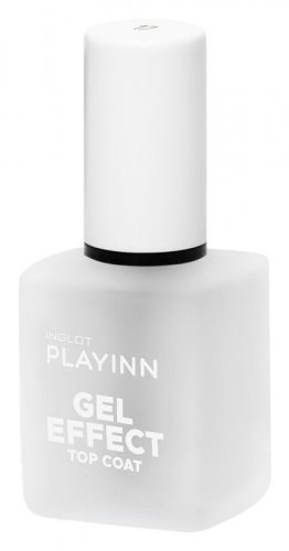 INGLOT - PLAYINN - GEL EFFECT TOP COAT  - Bezbarwny lakier do paznokci - 17 - 15 ml