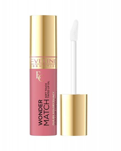 Eveline Cosmetics - Wonder Match - Nourishing & Smoothing Lip Oil - Odżywczo-wygładzający olejek do ust - 5 ml - 03 Strawberry Ice Cream 