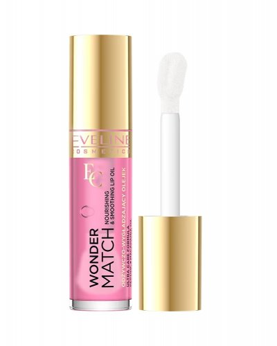 Eveline Cosmetics - Wonder Match - Nourishing & Smoothing Lip Oil - Odżywczo-wygładzający olejek do ust - 5 ml - 02 Delicate Rose