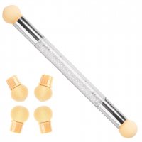 Clavier - Nail Art Tool - Dwustronny pędzelek do ombre z wymiennymi gąbkami 