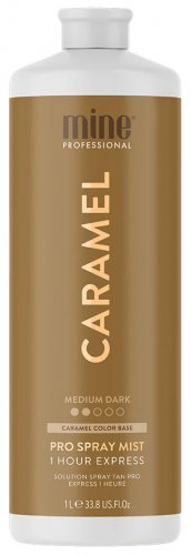 MineTan - CARAMEL - 1H Express Pro Spray Mist - Płyn do opalania natryskowego - 1000 ml