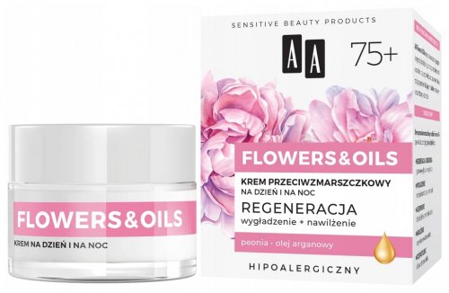 AA - FLOWERS & OILS 75+ - Anti-wrinkle day and night cream - 50 ml