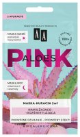AA - PINK ALOES - Moisturizing and brightening mask-treatment 2in1 for night and day - 2x4 g