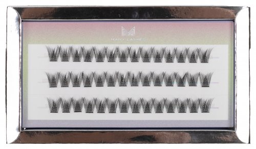 Many Beauty - ManyLashes - V-LASHES MERMAID - Silk Eyelashes Individuals - Silk tufts eyelashes - 0,07 mm - C-12mm