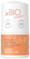 beBIO - HYALURO BIOFRESH - Natural Deo Roll-On - Hyaluronic acid + Orange - 50 ml