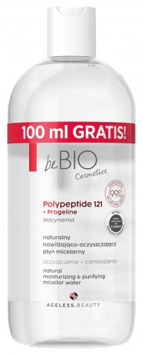 beBIO - AGELESS BEAUTY - Natural Moisturizing & Purifying Micellar Water - 400 + 100 ml