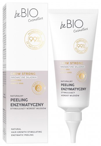beBIO - BABY HAIR COMPLEX - GROW STRONG - Enzymatic Peeling - Naturalny peeling enzymatyczny do skóry głowy - 100 ml