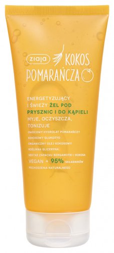 ZIAJA - KOKOS-POMARAŃCZA - Energetyzujący żel pod prysznic i do kąpieli - 200 ml