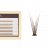 Many Beauty - Many Lashes - Mini Box V-LASHES 0,07 mm Chocolate - Jedwabne kępki rzęs - Brązowe - 200 sztuk - C