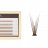 Many Beauty - Many Lashes - Mini Box V-LASHES 0,07 mm Chocolate - Jedwabne kępki rzęs - Brązowe - 200 sztuk - B