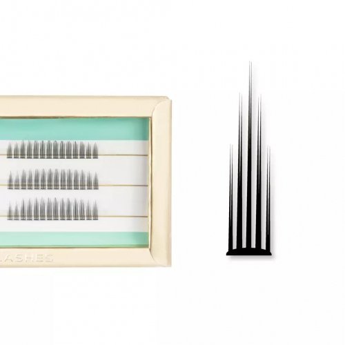 Many Beauty - Many Lashes - Full Set Lashes No.2 - Zestaw kępek do rzęs - 20D - 84 sztuki - CC